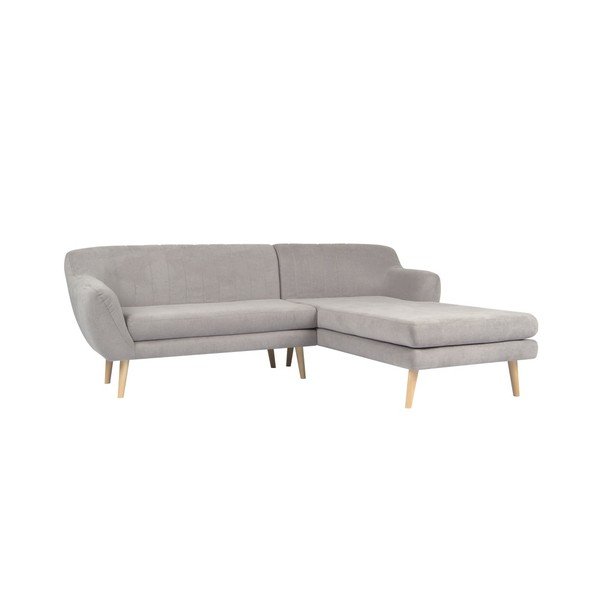 Světle šedá pohovka s lenoškou na pravé straně Mazzini Sofas Sardaigne-image-3