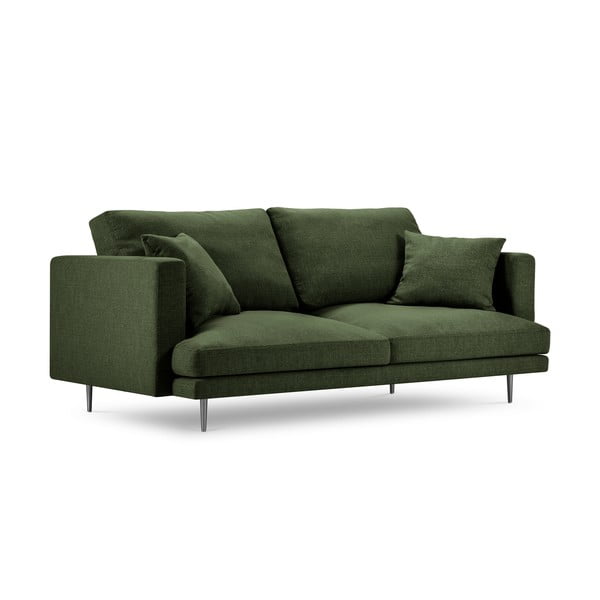 Lahvově zelená pohovka Milo Casa Piero, 220 cm-image-4