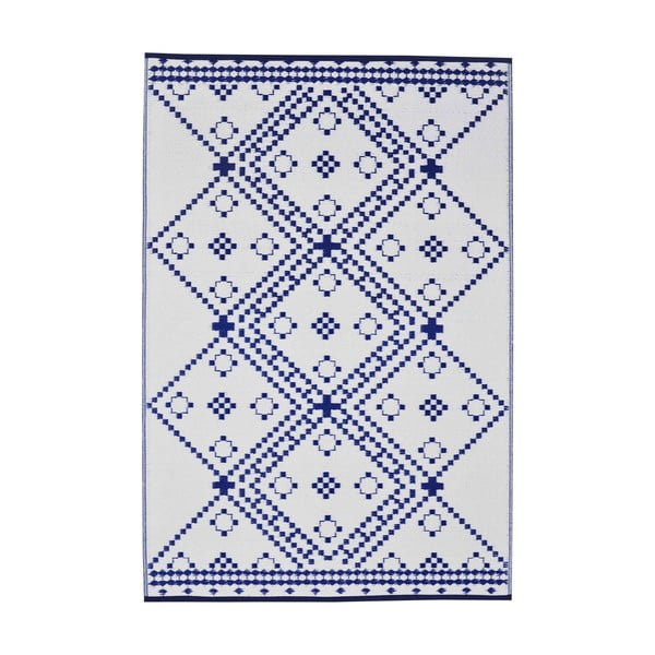 Modro-bílý venkovní koberec Green Decore Amber, 120 x 180 cm-image-2