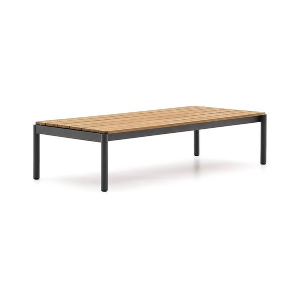 Zahradní konferenční stolek z teakového dřeva 63x149 cm Sorells – Kave Home