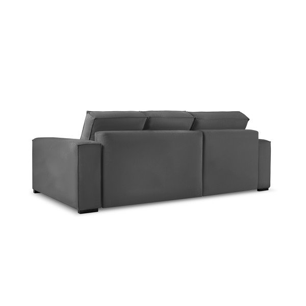 Tmavě šedá manšestrová rozkládací variabilní rohová pohovka Mazzini Sofas Azalea-image-3