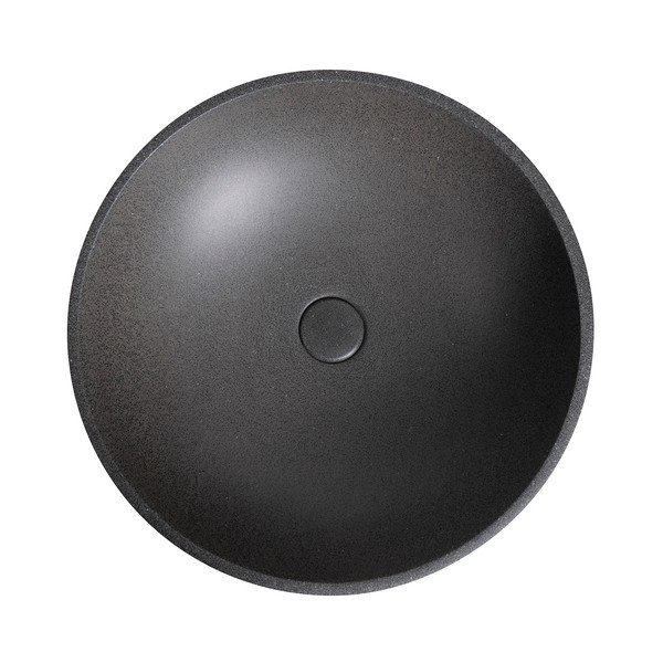 Tmavě šedé betonové kulaté umyvadlo ø 44 cm Turf – Sapho-image-2