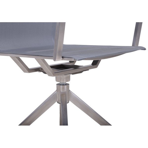 Šedá kovová zahradní židle Salida – Garden Pleasure-image-4