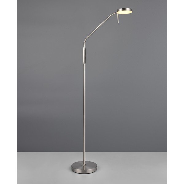 LED stojací lampa ve stříbrné barvě (výška 160 cm) Moreno – Reality-image-1