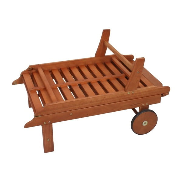 Zahradní skládací lehátko z eukalyptového dřeva Garden Pleasure Palm Springs-image-4