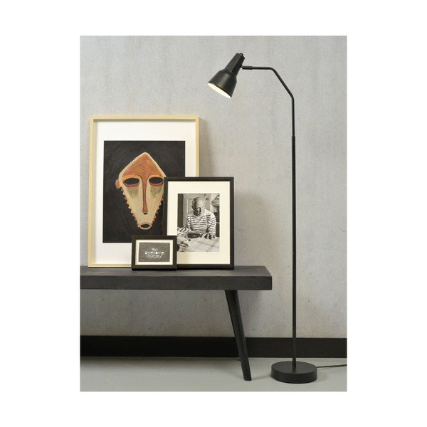 Černá stojací lampa s kovovým stínidlem (výška 140 cm) Valencia – it's about RoMi-image-3