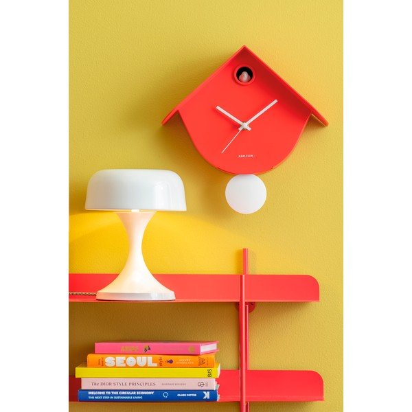 Červená kovová stolní lampa (výška 20 cm) Moda Retro – Leitmotiv-image-1