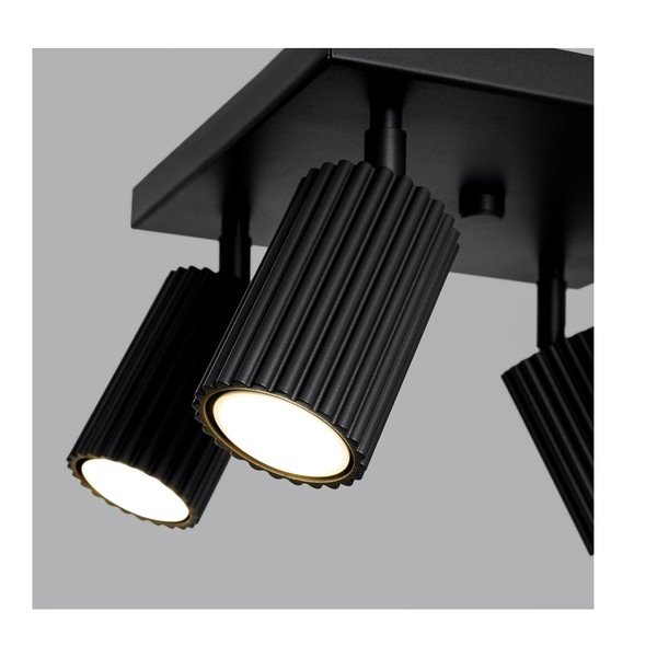 Černé kovové bodové svítidlo ø 6,5 cm Gleam – Sollux-image-3