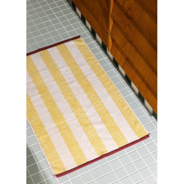 Žlutá textilní koupelnová předložka 50x80 cm Gobo – noo.ma-image-3