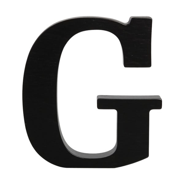 Černé dřevěné písmeno Typoland G