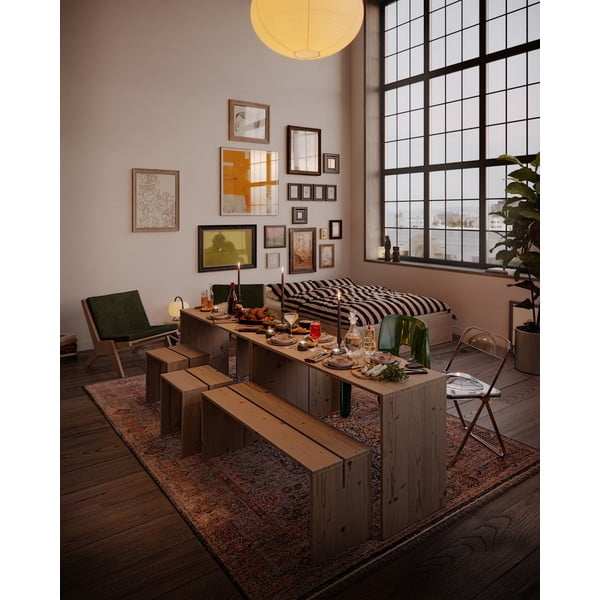 Jídelní stůl z borovicového dřeva 79x124 cm Join-In – Karup Design-image-1