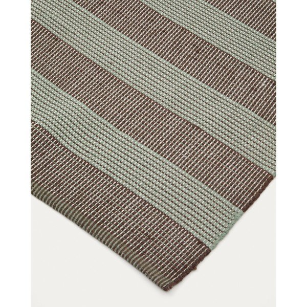 Venkovní koberec z recyklovaných vláken v hnědo-mentolové barvě 200x300 cm Fonol – Kave Home-image-2