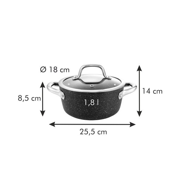 Hrnec s pokličkou s nepřilnavým povrchem 1.8 l President – Tescoma-image-2