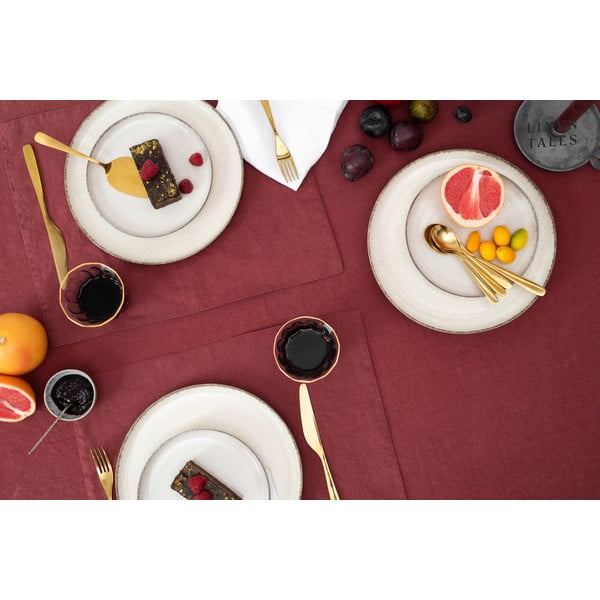 Lněné prostírání 35x45 cm Marsala – Linen Tales-image-1