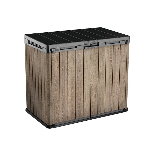 Hnědý plastový zahradní úložný box Deco – Keter