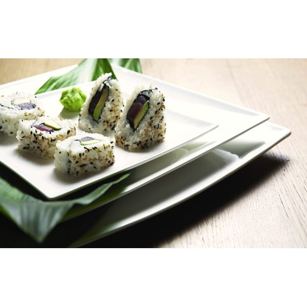 Bílý porcelánový talíř Maxwell & Williams East Meets West, 36,5 x 18 cm-image-2