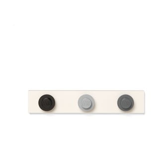 Nástěnný věšák v černé, šedé, tmavě šedé barvě LEGO®, 35 x 6,8 cm