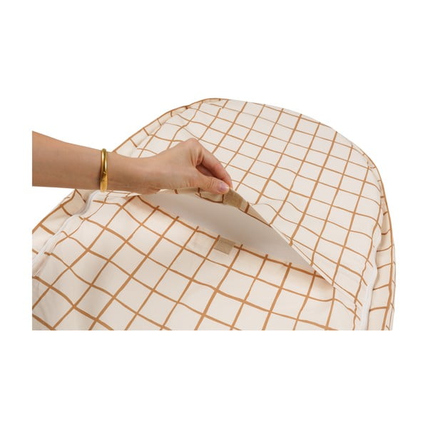 Béžové hnízdečko pro miminko Camel Check – Malomi Kids-image-1