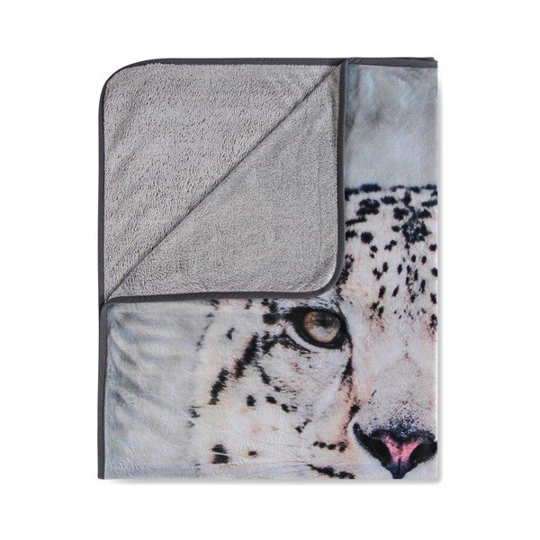 Pléd Good Morning Snow Leopard, 130 x 160 cm-image-1