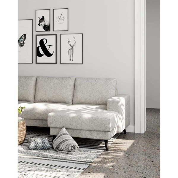 Krémová rohová pohovka (levý roh) Fynn – Ghado-image-4