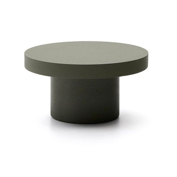 Betonový kulatý zahradní konferenční stolek ø 90 cm Aiguablava – Kave Home