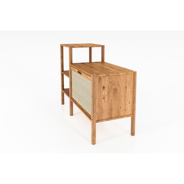 Knihovna z dubového dřeva v přírodní barvě 115x86 cm Pola – The Beds-image-1