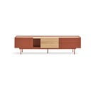 TV stolek v dekoru dubu v cihlovo-přírodní barvě 180x45 cm Otto – Teulat