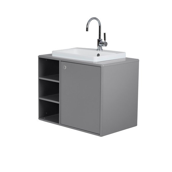 Šedá skříňka s umyvadlem bez baterie 80x62 cm Color Bath - Tom Tailor for Tenzo-image-2