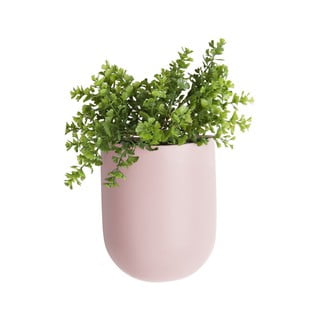 Světle růžový nástěnný keramický květináč PT LIVING Oval