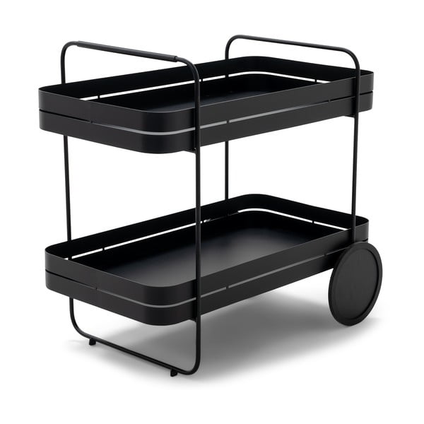Kovový servírovací stolek na kolečkách 74x42 cm Gin & Trolley – Spinder Design