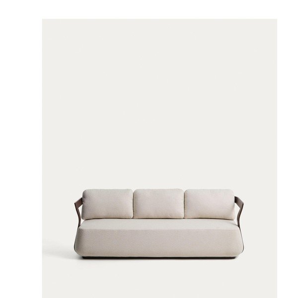 Hnědá/béžová čalouněná zahradní pohovka Tamaris – Kave Home-image-4