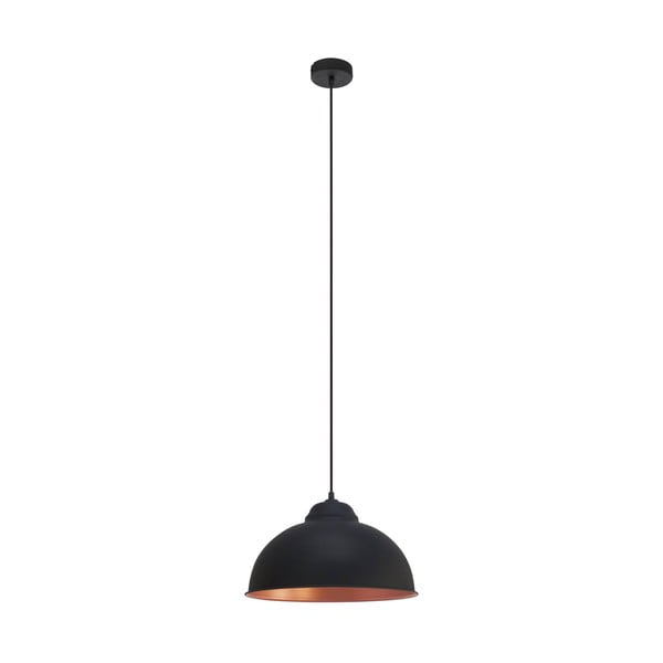 Závěsné svítidlo s kovovým stínidlem v černo-bronzové barvě ø 37 cm TRURO 2 – EGLO