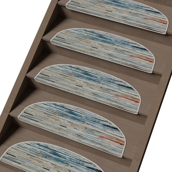 Nášlapy na schody v sadě 16 ks 20x65 cm Plain Sky – Vitaus-image-1