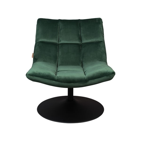 Zelené sametové křeslo Dutchbone Bar-image-2