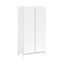 Bílá dětská šatní skříň 99x196x58 cm Eva – Vipack