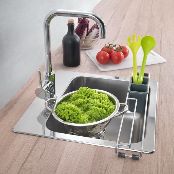 Ocelový odkapávač ve stříbrné barvě – Metaltex-image-1