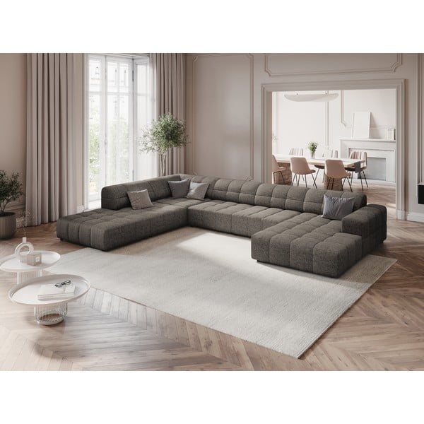 Tmavě šedá rohová pohovka (levý roh/do "U") Chicago – Cosmopolitan Design-image-1