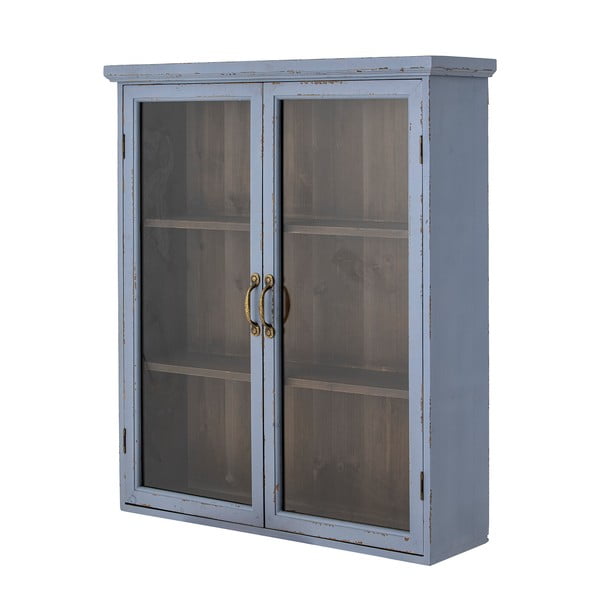 Modrá závěsná vitrína z jedlového dřeva 81x91 cm Hazem – Bloomingville-image-2