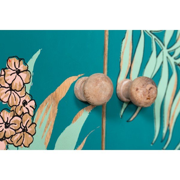 Skříňka v tyrkysovo-přírodní barvě 90x85x40 cm Reipur – Interia Home & Living-image-1