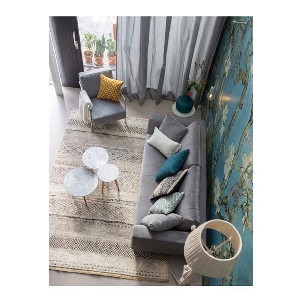 Odkládací stolek s deskou v dekoru kamene Zuiver, ⌀ 40 cm-image-4