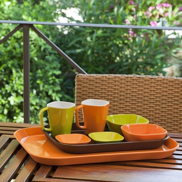 Podnos Siena 46 cm, hnědý-image-1