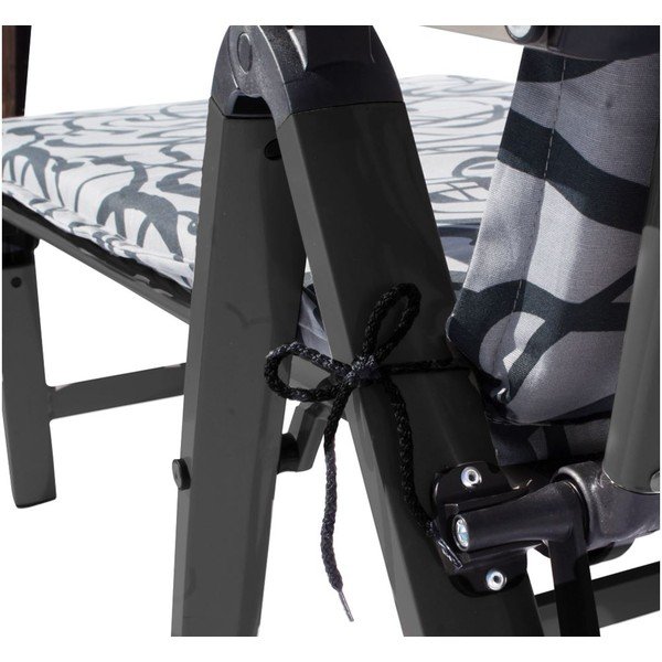 Černé kovové zahradní lehátko Ass Comfort - Sun Garden-image-2