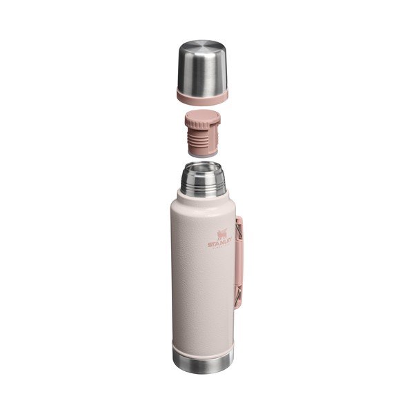 Světle růžová termoska z nerezové oceli 1,4 l Legendary Classic Bottle Hammertone Rose Quartz – Stanley-image-1