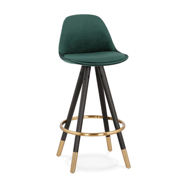 Tmavě zelená barová židle Kokoon Carry Mini, výška sedáku 65 cm