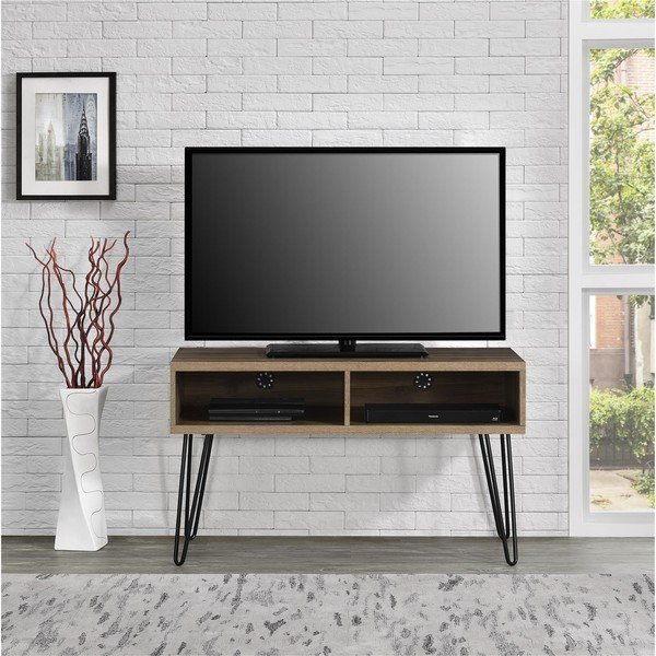 TV stolek v dekoru ořechu v přírodní barvě 107x63 cm Owen – Støraa-image-1