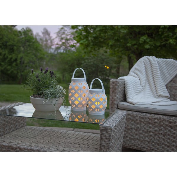 Bílá lucerna Star Trading Flame Lantern, výška 16 cm-image-4