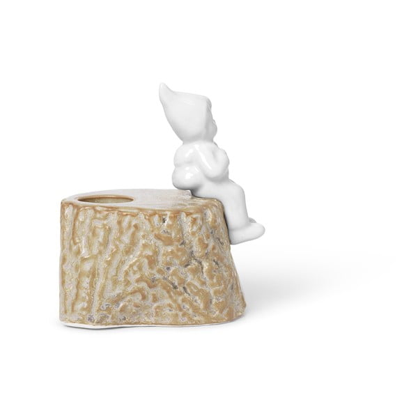 Vánoční svícen z porcelánu a kameniny Kähler Design, délka 9 cm-image-3