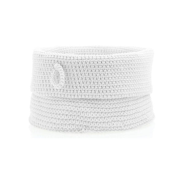 Bílý úložný košík Zone Confetti, ⌀ 19 cm