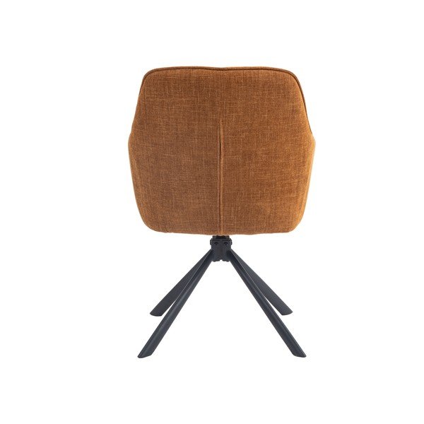 Oranžová čalouněná jídelní křesla v sadě 2 ks Avola – Unique Furniture-image-2