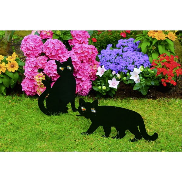 Kovovo-skleněné zahradní dekorace v sadě 2 ks – Maximex-image-1